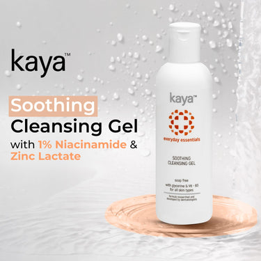 Kaya Clinic Soothing Cleansing Gel | Soap Free & Gentle Face Wash | With Niacinamide For Daily Use | All Skin Types | 200Ml